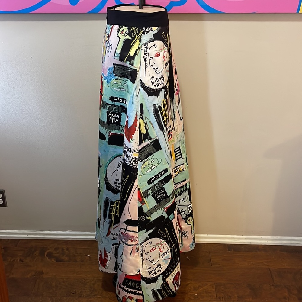 Alice + Olivia Basquiat Beaded Limited Edition Maxi Skirt - Picture 5 of 11